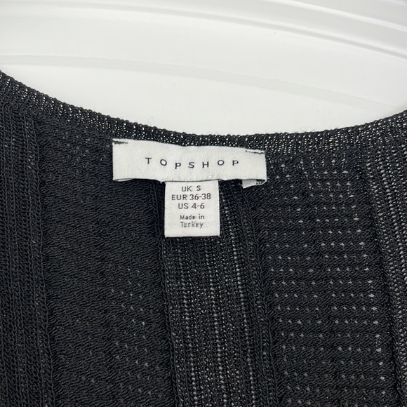 TOPSHOP / 3/4 Sleeve Knit Top - S - Picture 3 of 4